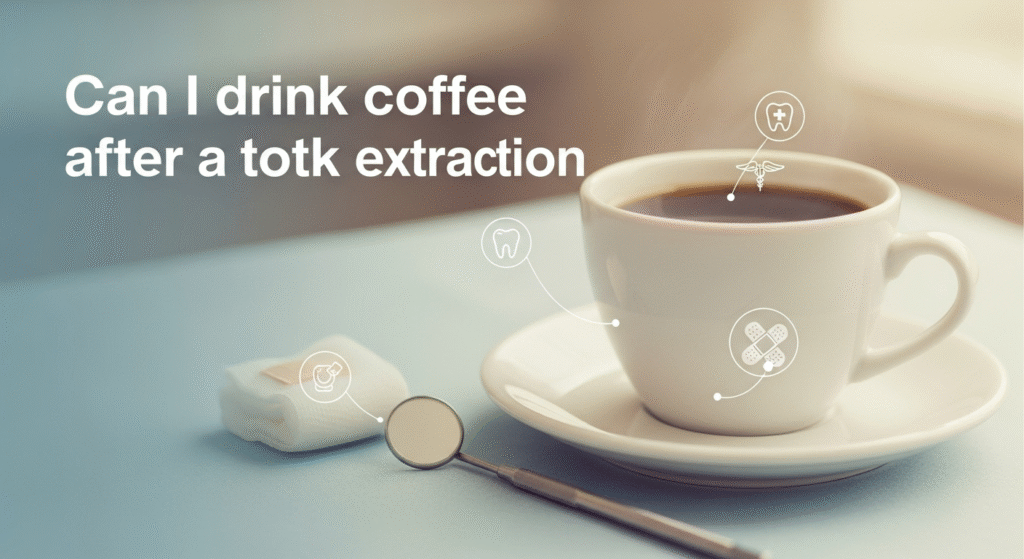 can i drink coffee after tooth extraction