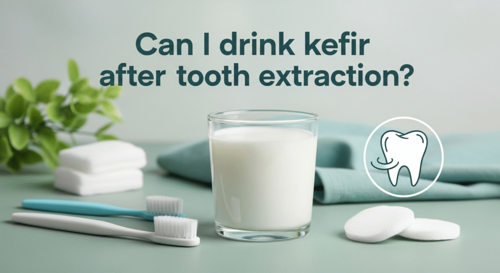 can i drink kefir after tooth extraction