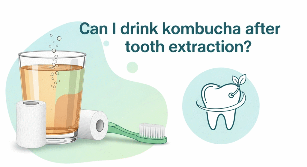 can i drink kombucha after tooth extraction